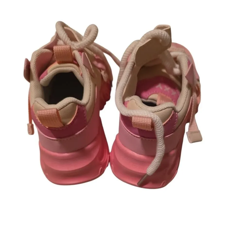 Kids Pink and Cream Shoes Size 31/ Kids 13